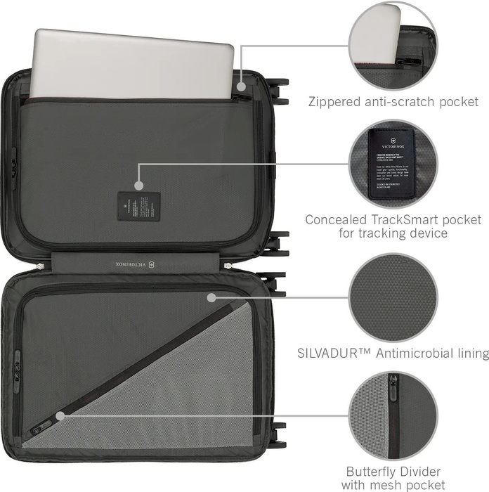 Kabínový kufr Victorinox Airox Advanced 55 cm Gray, fotografie 23