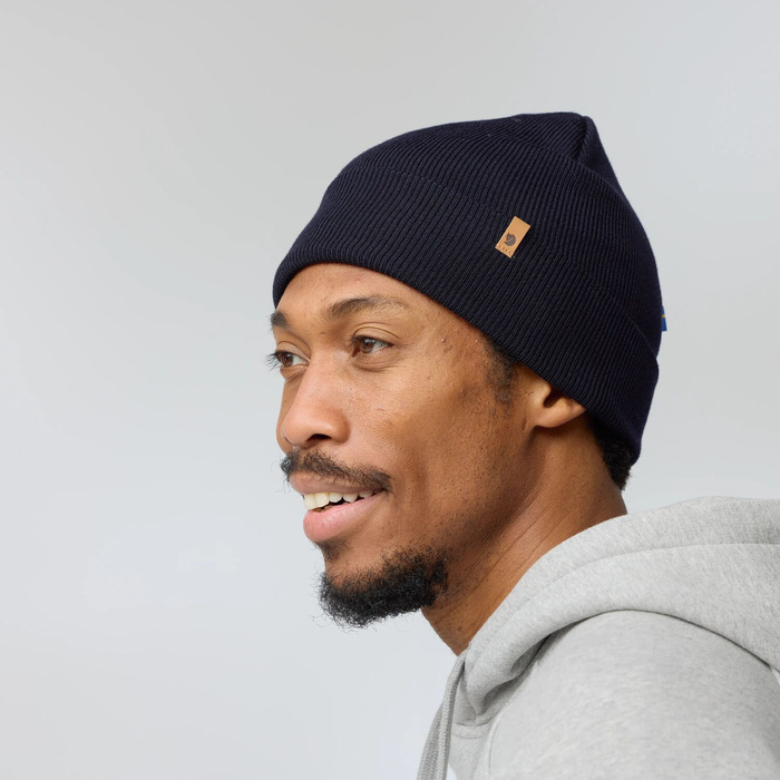 Vlněná čepice Fjallraven Classic Knit Hat - dark garnet, fotografie 10