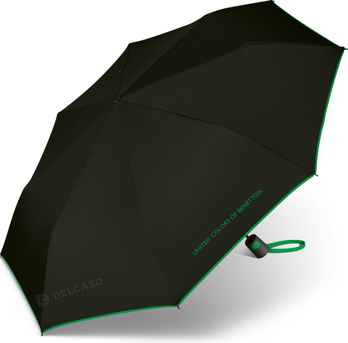 Automatický deštník Benetton Mini AC černý, fotografie 2