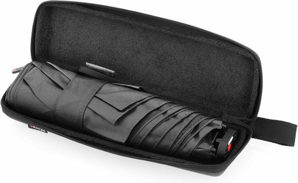 Manuální skládací deštník Knirps X4U Ultralight Slim Manual With Eva Case - Black, fotografie 2