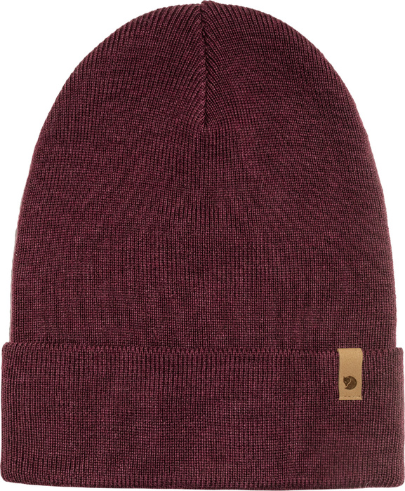 Vlněná čepice Fjallraven Classic Knit Hat - dark garnet, fotografie 3