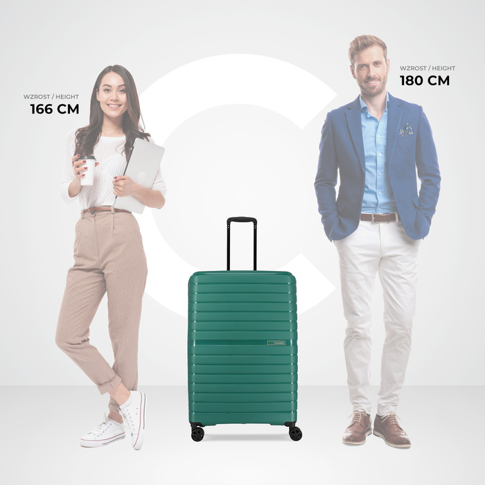 Velký kufr Travelite Trient 76 cm – zelený, fotografie 7