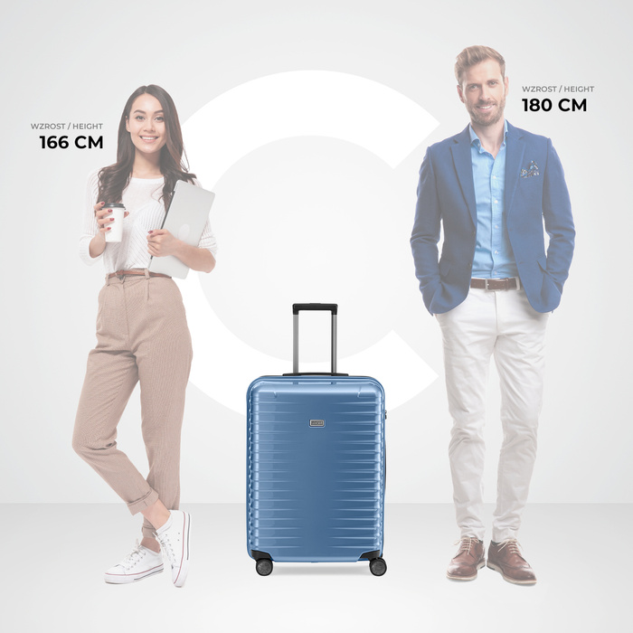 Střední kufr Titan Litron 69 cm – světle modrý, fotografie 10