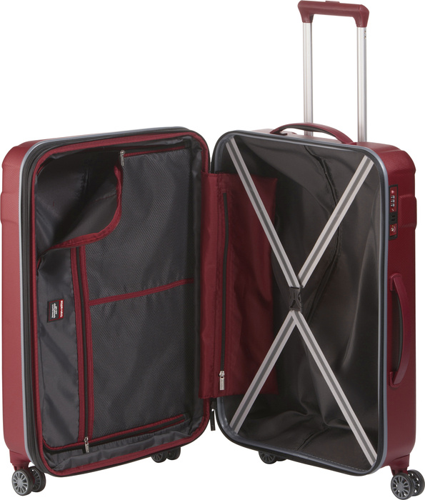 Střední rozšiřitelný kufr Travelite Vector 70 cm korálový, fotografie 2