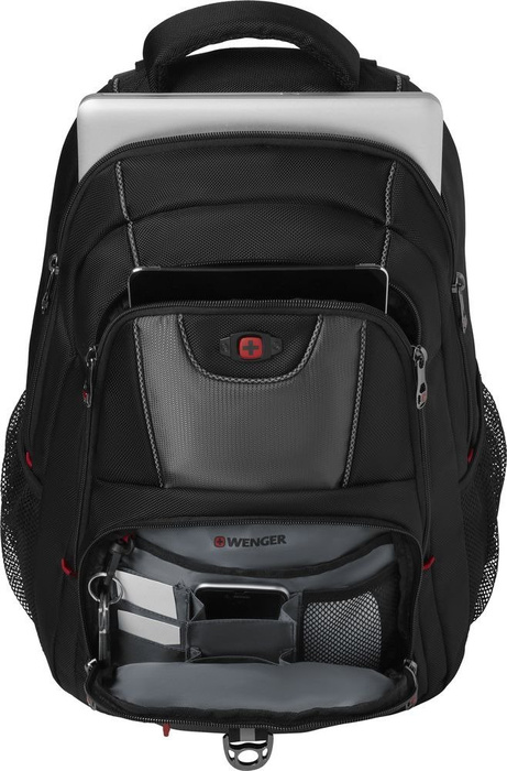 Batoh na notebook do 16" Wenger Pillar černý, fotografie 2