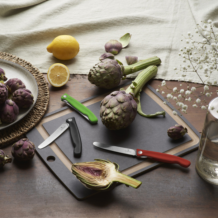 Skládací kuchyňský nůž Swiss Classic Victorinox Žlutý, fotografie 8