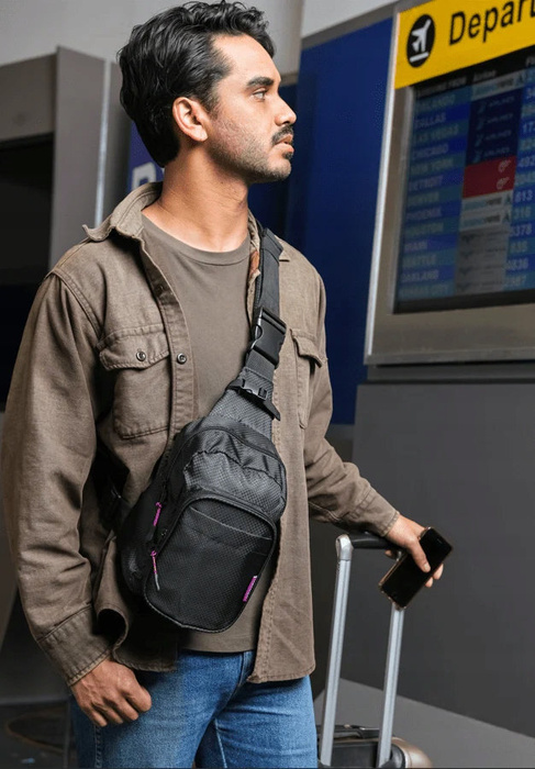 Taška přes rameno Cabeau On-The-Go Sling Pack RFID šedá, fotografie 6