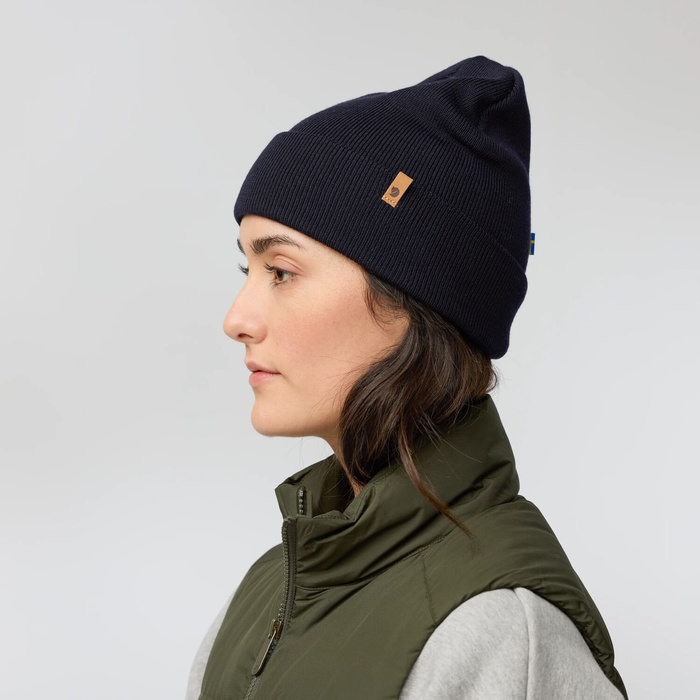 Vlněná čepice Fjallraven Classic Knit Hat - dark olive, fotografie 6
