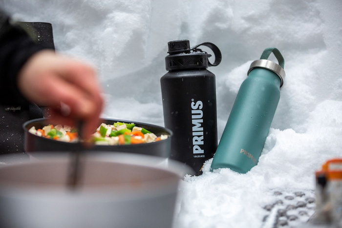 Láhev Primus TrailBottle Stainless Steel 1L - Černá, fotografie 2