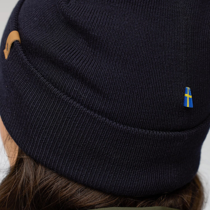 Vlněná čepice Fjallraven Classic Knit Hat - dark olive, fotografie 5