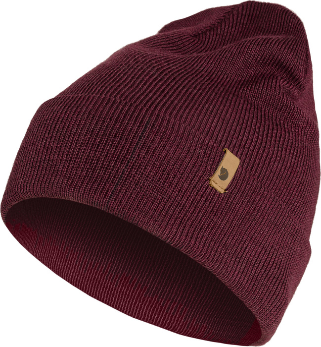 Vlněná čepice Fjallraven Classic Knit Hat - dark garnet