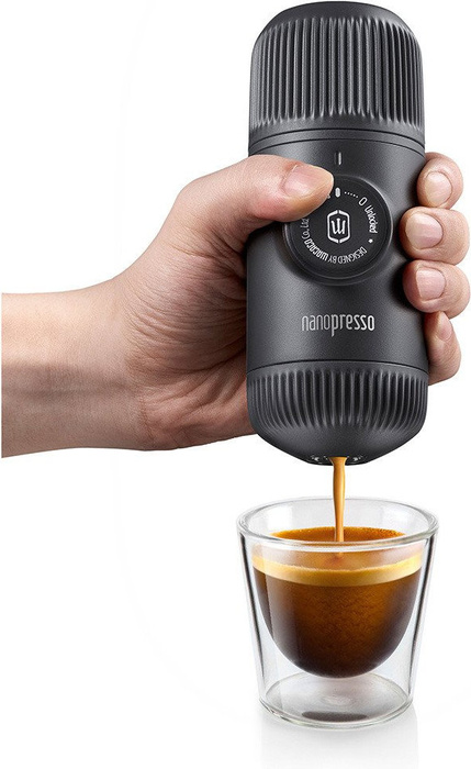 Cestovní kávovar s pouzdrem Wacaco Nanopresso – Chill White, fotografie 4